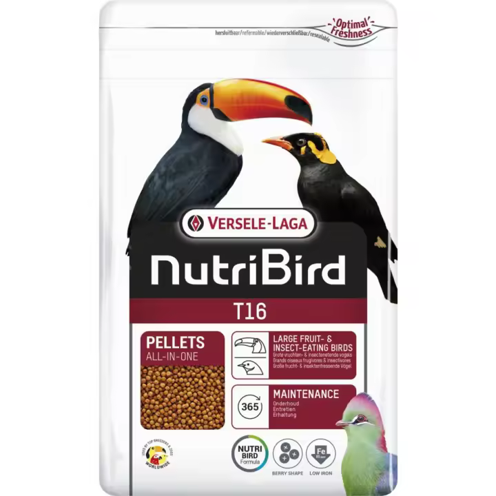 Versele-Laga Pienso para Tucanes y Frugívoros NUTRIBIRD T16 700 Gr - Ambiente Intestinal Saludable - 1