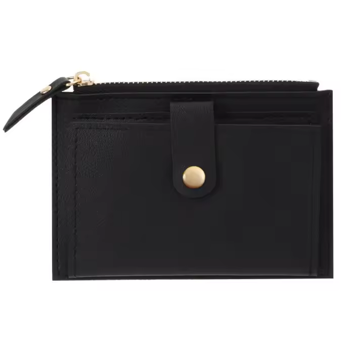 Bolso de cuero PU de Color liso para mujer, cartera pequeña, Mini monedero, tarjetero，Bolso de cuero PU de Color liso para mujer, cartera pequeña, Mini monedero, tarjetero - 1