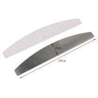 100Pcs Papel De Hierro Para Uñas Con Mango De Metal Removible  Bufet 100/180 Puntas Doble Cara Manicura Arte De Uñas - details 5