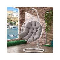 Cojín para Silla, Cojín para Silla de Ratán, Cojines para Silla Relax para Columbio de Cesta Colgante, Cojines para Asiento de Cesta para Interior, Exterior, 80x120 cm, Gris - details 2