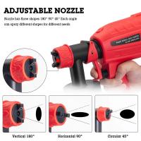 Pulverizador de pintura eléctrico de alta potencia, olor a pintura automático, aerógrafo recubierto de acero para muebles, pulverizador de pintura fácil, 1000ml - details 3