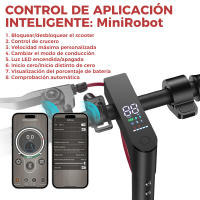 Patinete eléctrico iScooter I9Max - Neumáticos de 10 pulgadas - 500 vatios - Con app - Autonomía de 30 a 40 km - Plegable - Carga máxima 120 kg - details 2