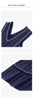 Vestido De Mujer Casual Verano 2024 Con Cuello En V Sin Mangas Decoración De Borlas A-Line Largo Hasta La Rodilla Polyester - details 5