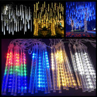 Luces De Cadena Solares LED De Show De Meteoros Guirnalda De Hadas Para Decoración De Navidad Árbol De Navidad Jardín Exterior 8 Tubos 30/50cm - details 13