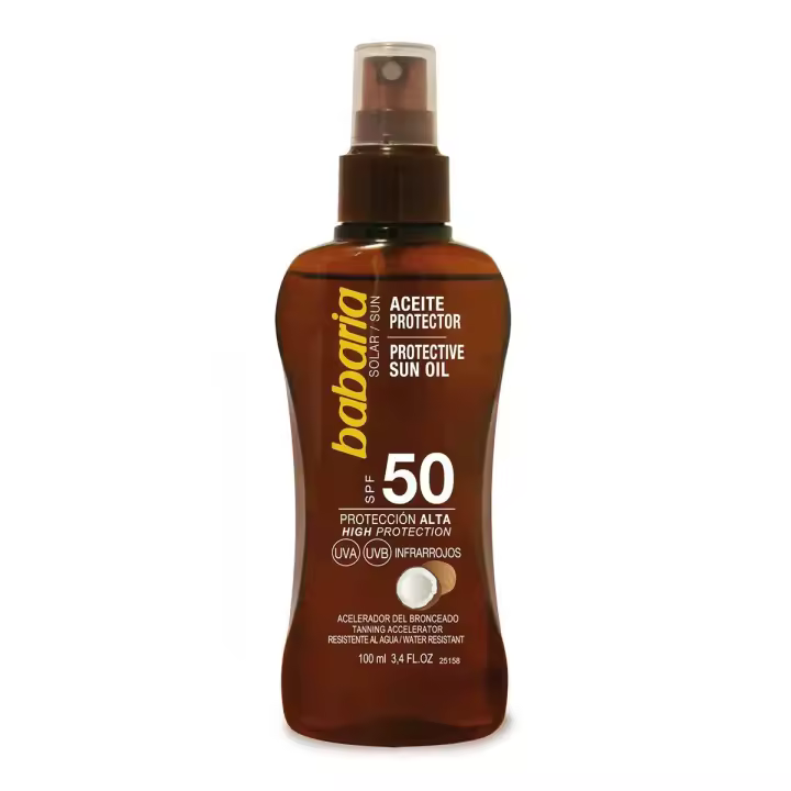 BABARIA COCO ACEITE SPF50 PROTECCION MUY ALTA 100ML - 1