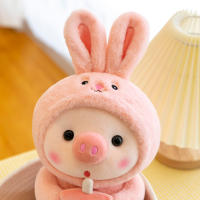 Muñeco De Peluche Creativo En Forma De Cerdo Para Té De Leche Regalo De Cumpleaños Para Niñas Juguetes De Peluche De Cerdo Para Niños - details 8