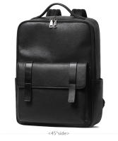 Mochila Para Hombre De Cuero Genuino Grande Capacidad Con Bolsillo Para Portátil De 15.6 Pulgadas Diseño Moda Múltiples Bolsillos Bolsa Escolar - details 21