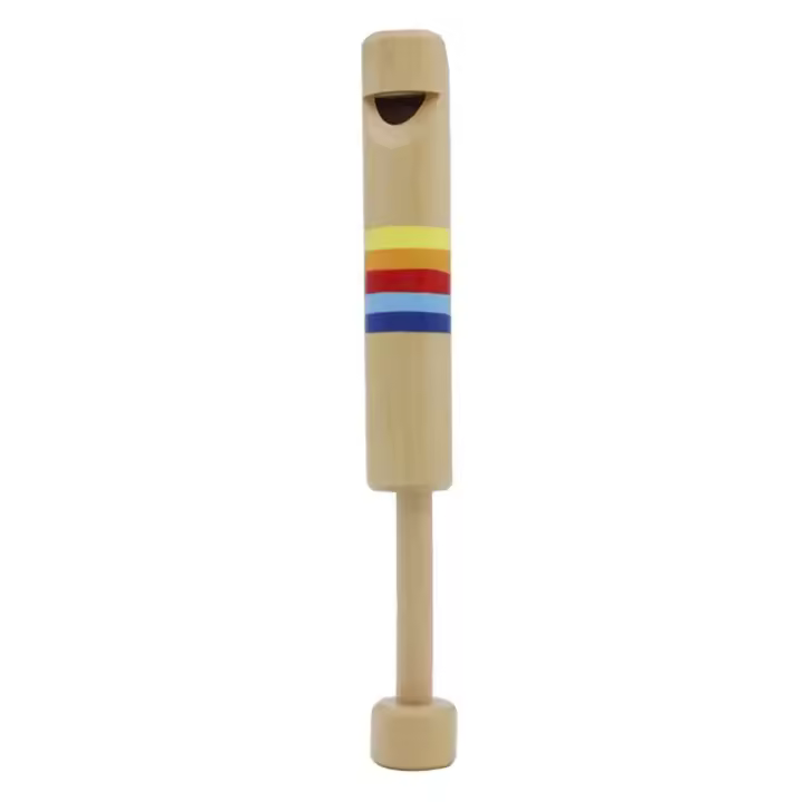Flauta Piccolo De Madera Para Bebés Instrumento Musical Educativo Juguete De Silbato Diátonico Con Deslizamiento - 1