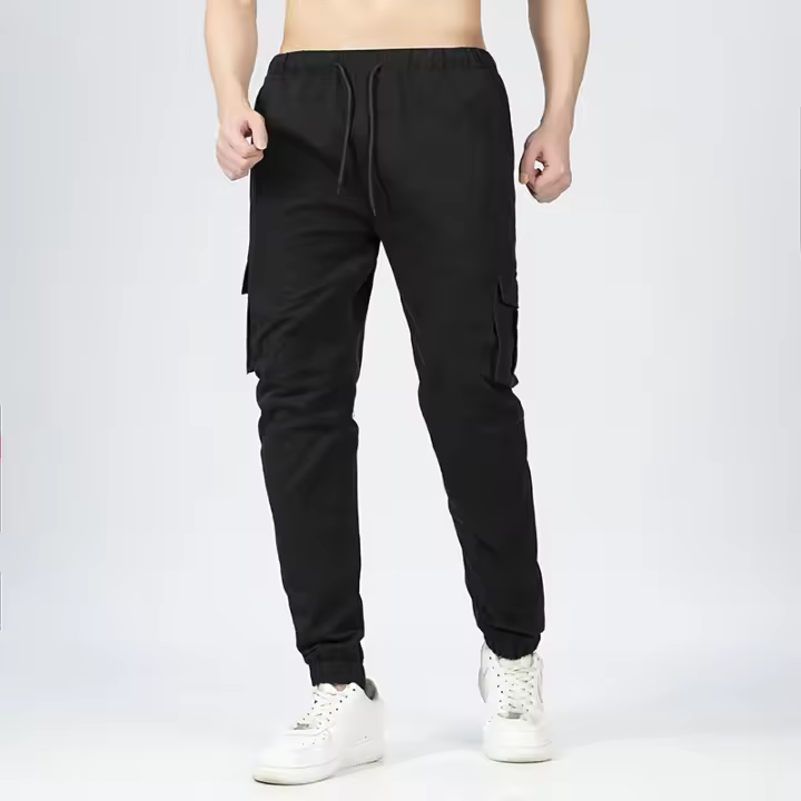 Pantalones De Cargo Para Hombre Con Multípocket Camuflaje Pantalones Casuales De Streetwear Talla Grande De Polyester - 1
