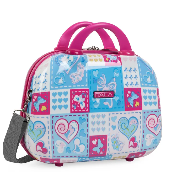 Neceser Mujer Y Infantil PC Policarbonato - Neceser Viaje De Calidad Rígido Con Asa Superior Y Correa Ajustable Para El Hombro - Elegante Neceser Marca De ITACA - 1