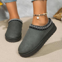 Nuevos Zapatos De Lana Para Mujer 2024 Botas De Nieve De Plataforma Calientes Botillas Antideslizantes Para Exteriores Zapatos Con Lantejuela De Nubuck Suela De TPU Adecuados Para Invierno - details 15
