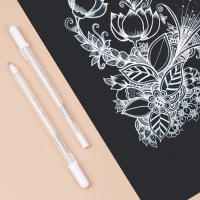 Set De 2-10 Piezas De Rotuladores De Resaltador 0.8mm Para Dibujar Arte Suministros De Pintura Borrador Gel De Tinta Blanca - details 8