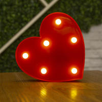 Lámpara LED De Corazón Para Bodas Y Fiestas Románticas Luz Nocturna Roja Y Rosa Decoración Para El Hogar Regalo De San Valentín - details 9
