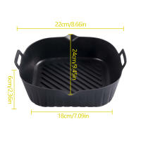 Pote De Silicona Para Air Fryer Cesta De Hornear Antiadherente Reutilizable Microwaviable Para Hornear Panes Y Legumbres - details 0