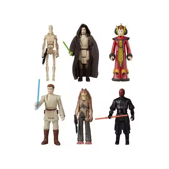 PHANTOM MENACE MULTIPACK 6 FIG. 9,5 CM STAR WARS THE PHANTOM MENACE RETRO COLLECTION - 1
