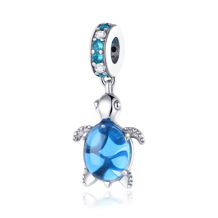 Encantos De Tortuga Marina Caracol Sirena En Plata De Ley 925 Para Pulseras Originales Accesorio De Joyería Regalo - 1