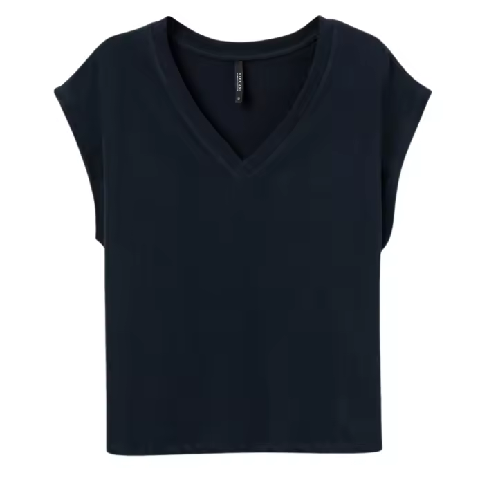 Tiffosi camiseta cuello pico para mujer 10059233 color azul - 1