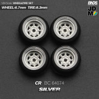 BNDS Rines De Aleación Con Neumáticos De Goma Para Vehículo De Escala 1/64 Estilo JDM VIP 8.3mm Conjunto De 4 Piezas Accesorios Detallados Para Modelo De Coche - details 38
