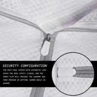 Bolsa De Lavado Para Delicados De Malla Híbrida Blanca Duradera Y Reutilizable Organizador De Ropa Para Lavandería - details 4