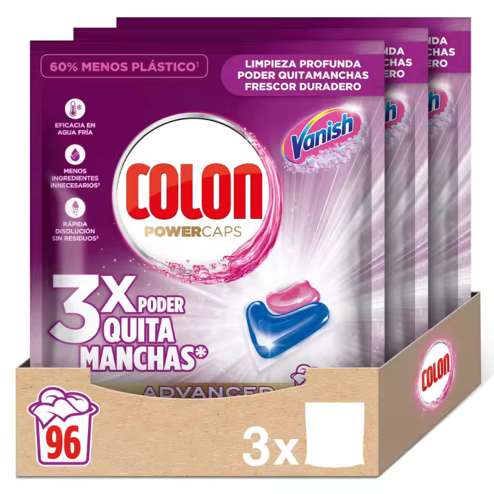 Colon Vanish Advanced Detergente para la ropa 96 cápsulas - 1