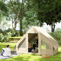 Tienda de campaña inflable para Campaña familiar para 3 personas con Ventanas, Puertos con Bolsa de almacenamiento, Bomba de Aire Oxford impermeable Y a prueba de Viento - details 0