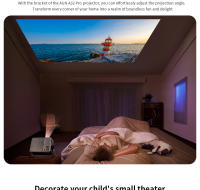 Proyector Portátil AUN A32 pro Android 13 Mini LED 3D WIFI Para Teléfono Y Computadora Video 4K Película 1080P Teatro En Casa - details 6