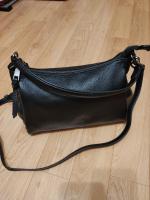 Bolso De Hombro Para Mujer Zency De Cuero Genuino Suave Negro Caqui Beige Gran Capacidad Con Dos Correas Bolso Crossbody - details 0
