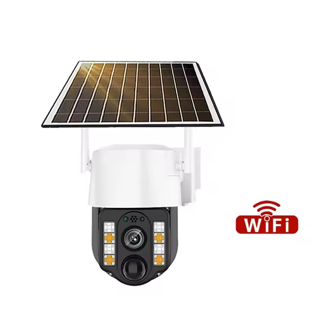 Cámara De Seguridad Solar Exterior IP 5MP HD Visión Nocturna 4G SIM WiFi Monitoreo Remoto Para El Hogar Cámara De Vigilancia De Video Wireless - 1