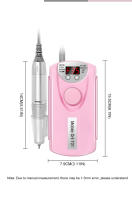 Máquina De Uñas Recargable 35000RPM Bajo Ruido Profesional Motor De Taladro Eléctrico Para Manicura Pulidora Y Secador - details 6