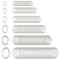 200pcs Anillos De Salto Ovalados De Acero Inoxidable Para Fabricación De Joyas DIY Cadena De Llaves Pendientes Collar Pulsera Accesorios Metálicos - details 2