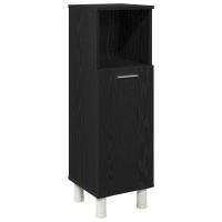 Armario de baño vidaXL Negro Roble 30x30x95 cm Madera Elaborada - details 1