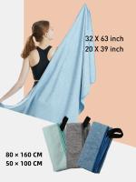 Toalla De Gimnasio De Microfibra Para Secado Rápido Plata ION OdorFree Absorbente Para Sudoración Durante El Entrenamiento Tamaño M1 - details 4
