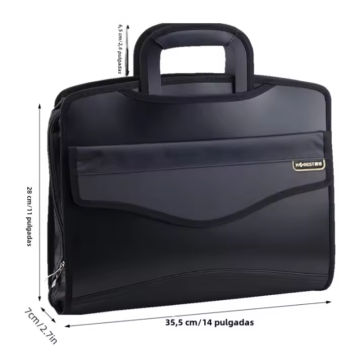 Bolsa De Computadora De Moda Para Reuniones Y Oficina Portátil De Tamaño A4 Con Cremallera Impermeable Y Multicapa KOBEST - 1