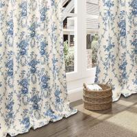 Cortina De Lujo Vintage En Estilo Rural Francesa 65% Blackout Para Dormitorio Y Sala De Estar Decoración Hogar Con Tope De Anillo Tratamiento De Ventana - details 2