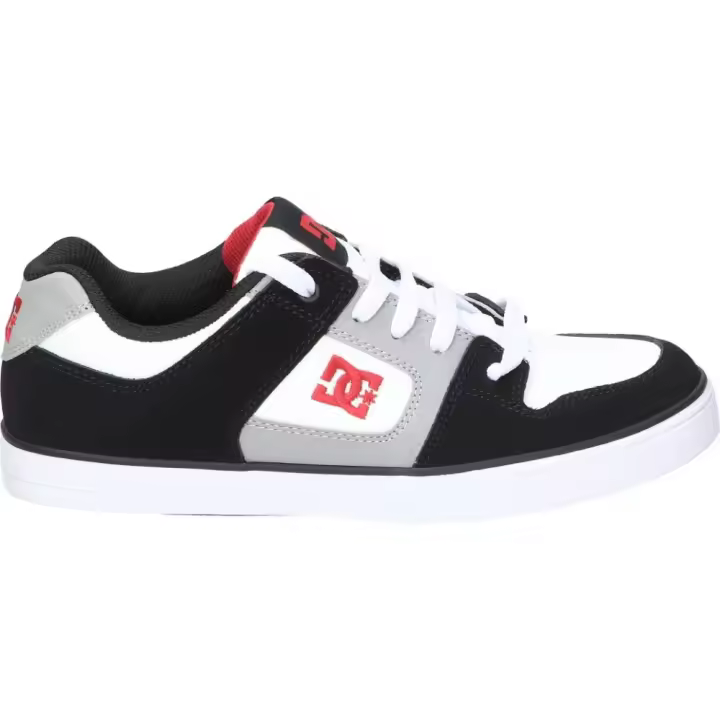 DC SHOES | Zapatillas DC Shoes Pure para Niño – Zapatillas Bajas en Color Blanco y Negro con Detalles – Sneaker con Cierre de Cordones – Estilo Casual – Cómodas y Versátiles – Modelo ADBS300267-WBD - 1