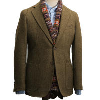Traje De Lino Gris Para Hombres Formal Conjunto De Chaqueta Negra Y Pantalones Estilo Casual Para Bodas Y Compromisos - details 2