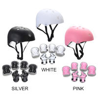 Juego De Protección Deportiva Para Niños Y Niñas 7PCS Esquísatecato Con Casco Patines Y Scooter Equipamiento De Protección Para Ciclismo Patinaje Y Esquí - details 1