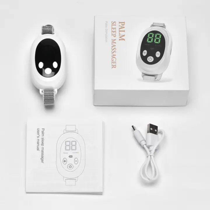 Nueva Máquina De Ayuda Al Sueño With Microcoriente EMS Masajeador De Pulso Para Insomnio Alivio Del Escés Y AnsiedadIninstrument De Descanso Para Mano ABS 300mAh 2 Modos 20 Grados - 1