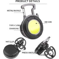 Linterna De Bolsillo LED COB Portátil Con Abrebotellas Luz De Trabajo Miniatura Recargable Tipo C Para Camping Al Aire Libre - details 5