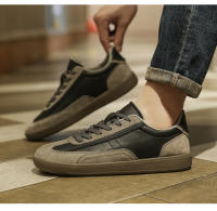 Zapatos De Cuero Genuino Para Hombre Retro Casuales Versátiles Antideslizantes Comodidad Tenis Planos Deportivos Con Cordones - details 9