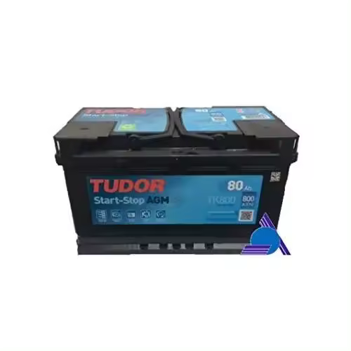 Tudor TK800 Batería de coche Tudor 80Ah 800A, AGM, Apta para coches y Automóviles de turismo con sistema Start-Stop - 1