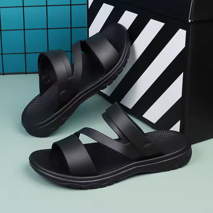 Sandalias De Verano Para Hombres Zapatos De Playa Casuales Comodidad Transpirables Antideslizantes Sandalias De Jardín - 1