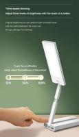 Lámpara De Escritorio LED Portátil Plegable Con Reloj Carga USB 6000mAH Ahorradora De Energía Luz De Lectura Recargable - details 8