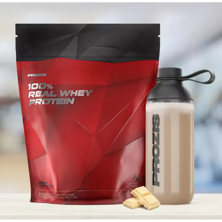 100% REAL WHEY PROTEIN (2KG) - Prozis  Alta calidad  Sin azúcares añadidos  Deliciosos sabores - 1