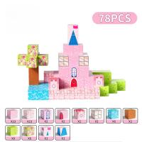 Bloques Magnéticos DIY De Construcción Creativa Para Niños Castillo De Princesa Dinosaurio Granja Animal Modelo STEM Regalo Educativo - details 6