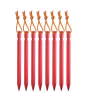 10pcs Palos De Tenda Ultraligeros De Aluminio De 18cm Para Camping Al Aire Libre Con Cordón De Viento Y Bolsa De Almacenamiento Para Palos De Tenda - details 4