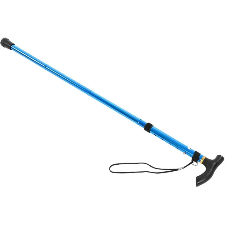 Bastón plegable ajustable, plegable, duradero, ligero, plegable, para acampar y hacer senderismo, para hombres y mujeres - 1