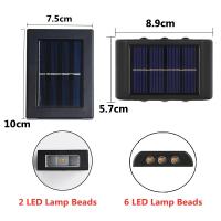 Lámpara Solar LED Exterior Sensor De Iluminación Decoración De Jardín Impermeable Luz De Pared Autocontenida Para Exterior - details 0