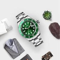 Reloj De Moda Para Hombre Reloj De Pulsera Deportivo Y Negocios Calendario Pantalla Sin Números Material De Acero Inoxidable Resistente Al Agua - details 1