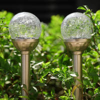 Lámpara Solar LED Para Jardín Con Vidrio Rotulado Iluminación De Paisaje Y Camino Decoración Exterior Para Jardines - details 5